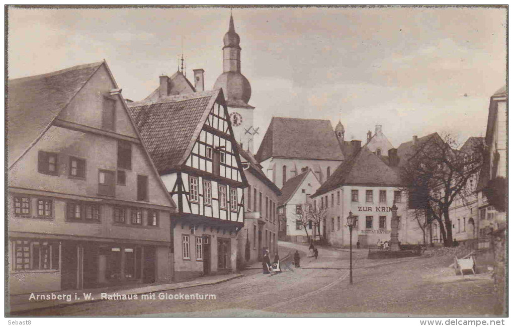 ARNSBERG I W RATHAUS MIT GLOCKENTURM - Arnsberg