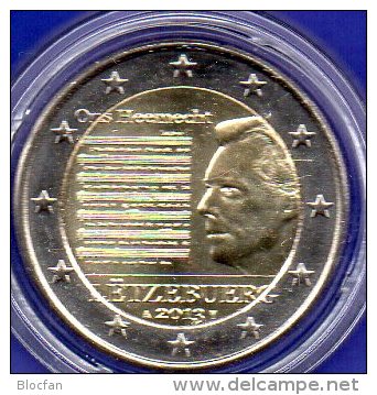 Edition 2 EURO Luxemburg 2013 Stg 8€ Ons Heemecht Note 2€-Münze Nationalhymne Münzen Letzebuerg Music Coin Of Luxembourg - Luxembourg