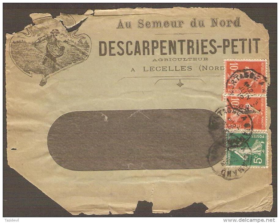 FRANCE - Two "tatty" 1912 Cover Fronts - Illustrated - Other & Unclassified