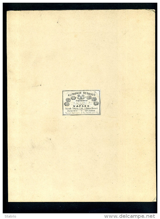 ITALIE -  NAPLES - ERUPTION VOLCANIQUE DU 26 AVRIL 1872 - PHOTOGRAPHE ALPHONSE BERNOUD - Places