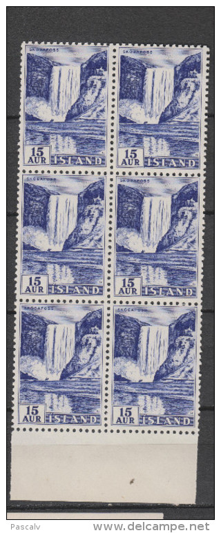 Yvert 261 ** Neuf Sans Charnière Bloc De 6 - Unused Stamps