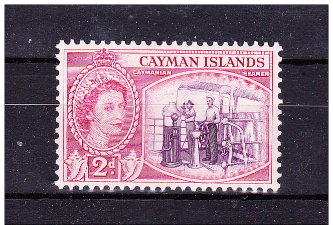 CAYMAN  ISLANDS  1953/6 , Def´s Set  Queen E II    2  D   Y&T # 144 . Cv  2.75  E , ** MNH - Cayman (Isole)