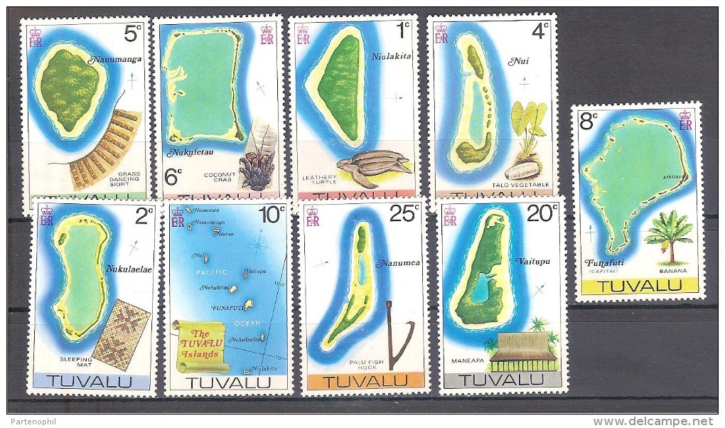 ** 1978 TUVALU SOGGETTI DIVERSI (YVERT 84/92) MNH - Tuvalu