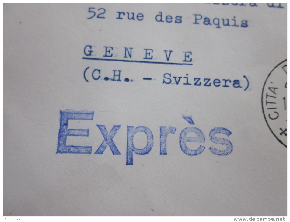 Lettera Cita Del Vaticano Vatican Exprés Expresso Pour Genève Suisse Helvetia Marcophilie 14 Janvier 1980 - Priority Mail