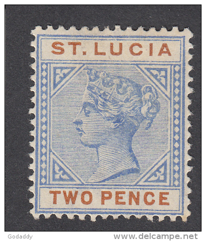 St Lucia 1891 2d  Die II  SG45  MH - St.Lucia (...-1978)