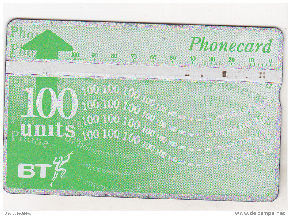 United Kingdom Old Optic Phonecard - 100 Units - BT Emissioni Definitive