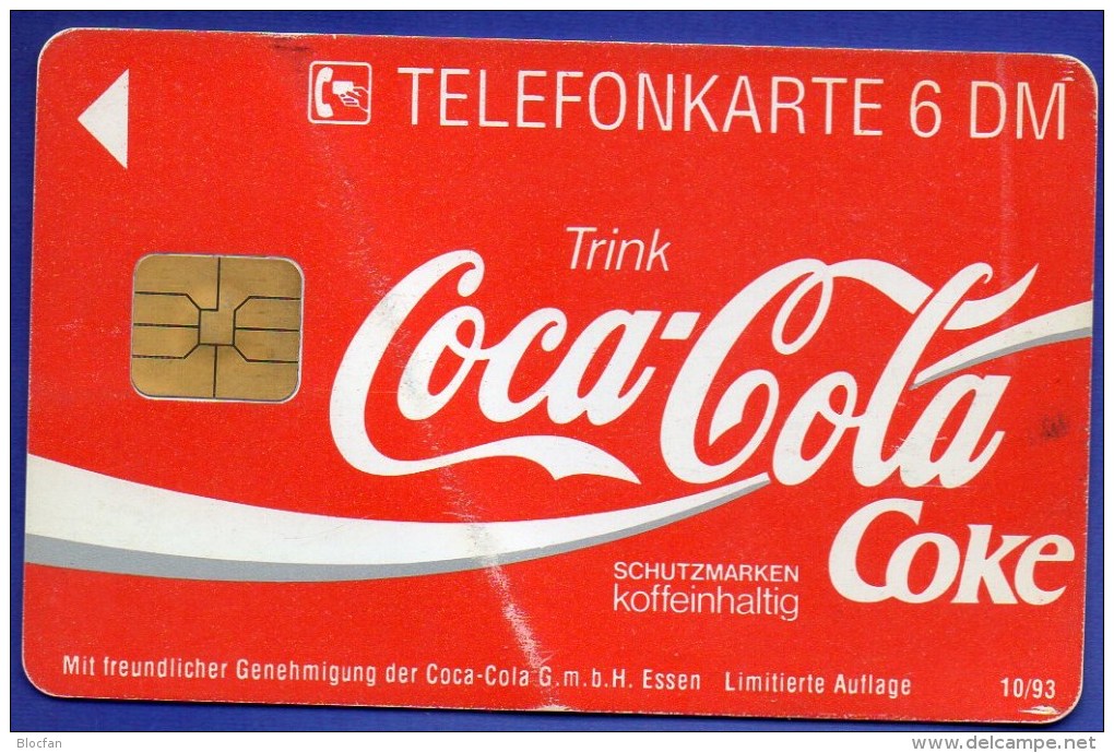 TK O 305/1993 Werbung Für Coca-Cola #10/93 O 20€ Alte Coke-Flasche Always Partner Begehrte Limonade Tele-card Of Germany - Alimentation