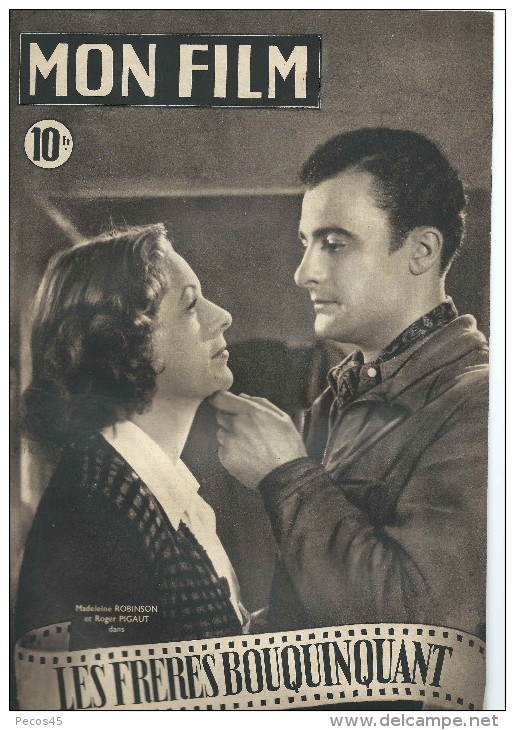 Mon Film N° 108 : "Mensonge" - Au Dos : Ginette Leclerc. 1948. - Magazines
