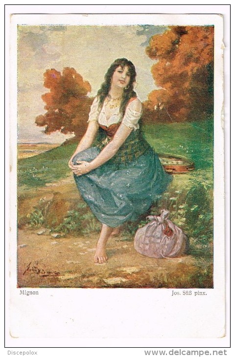 I1725 Ragazza Girl Femme Frau Chica - Mignon - Josef Suss Suess - Illustrazione Illustration / Non Viaggiata - Süss, Josef