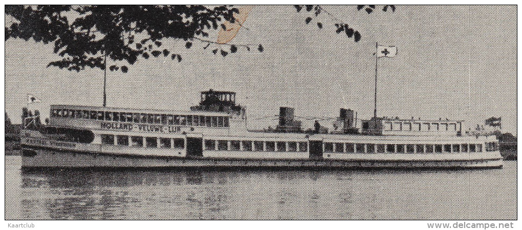 'Holland-Veluwe-Lijn' - Harderwijk-Amsterdam V.v. Stoomboot Mij.  - 1958 -   Holland/Nederland - Harderwijk