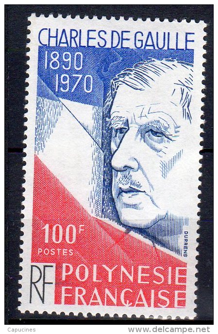 DE GAULLE - Polynésie N° 159** - Nuevos