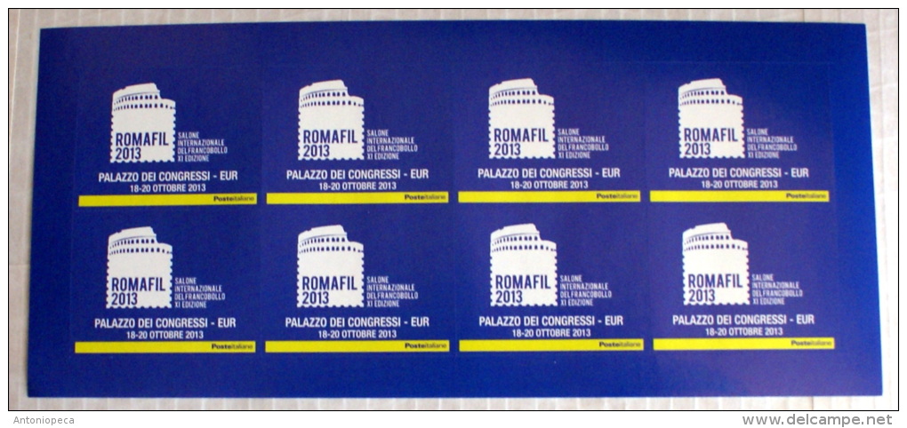 ITALY 2013 - STICKER DI 10 CHIUDIBUSTA AUTO ADESIVI - ROMAFIL 2013 - Altri & Non Classificati