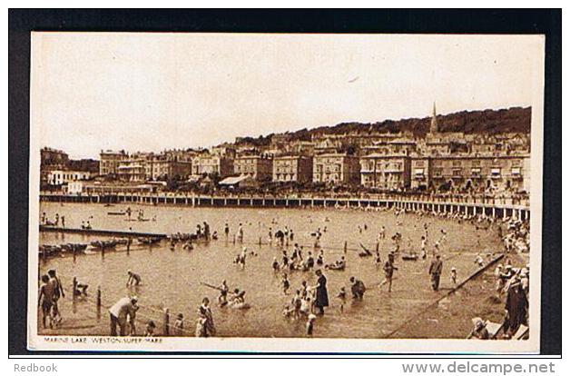 RB 969 - Postcard - Marine Lake - Weston-Super-Mare Somerset - Weston-Super-Mare