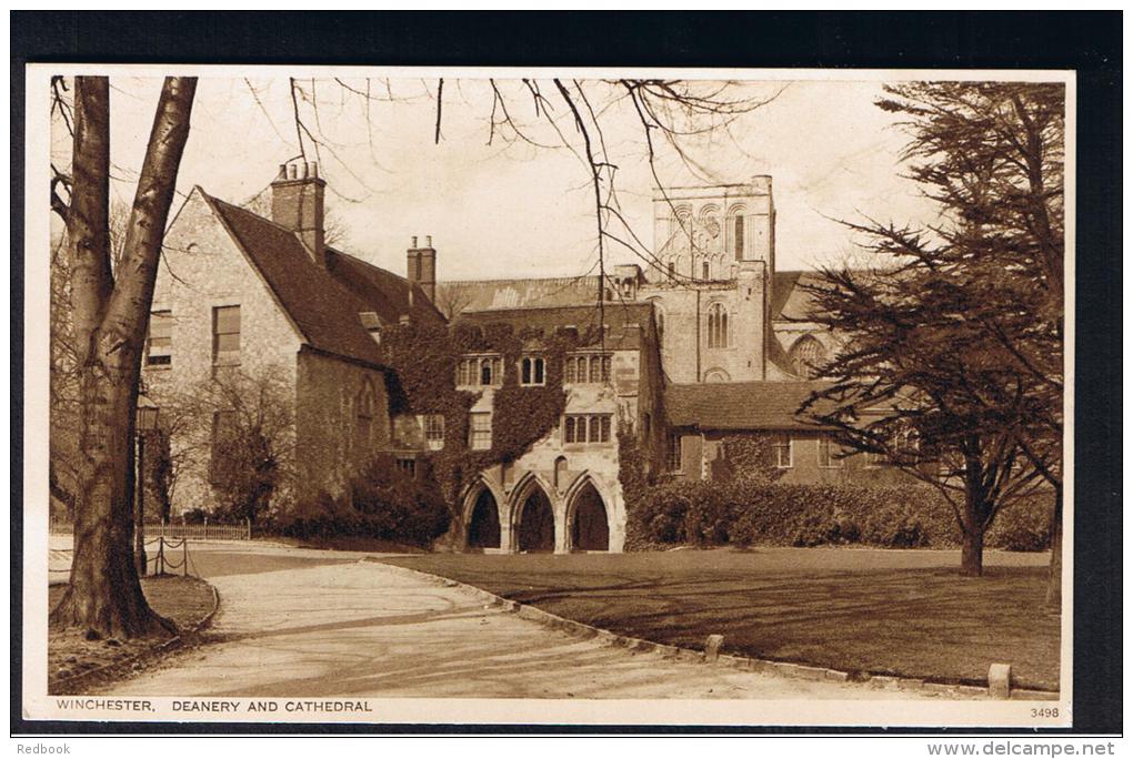 RB 969 - Early Postcard - Deanery &amp; Cathedral - Winchester Hampshire - Winchester