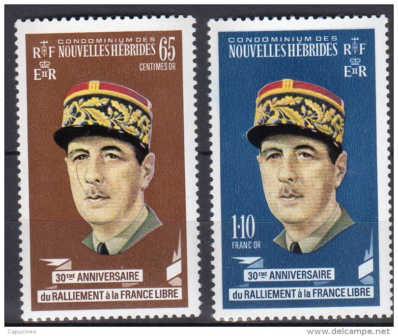 DE GAULLE - Nlles Hébrides  N° 294/295** - Ungebraucht