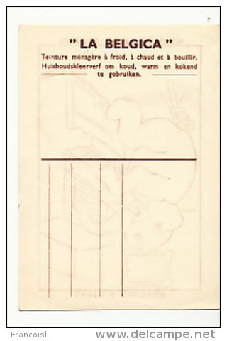 Carte à Colorier. Kaartje Om Te Kleuren. Eléphant Au Piano "La Belgica" Teinture Ménagère. - Other & Unclassified