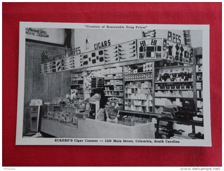 South Carolina > Columbia -- Eckerd´s Drug Store--  Interior Cigar  Counter -Not Mailed -ref 1147 - Columbia