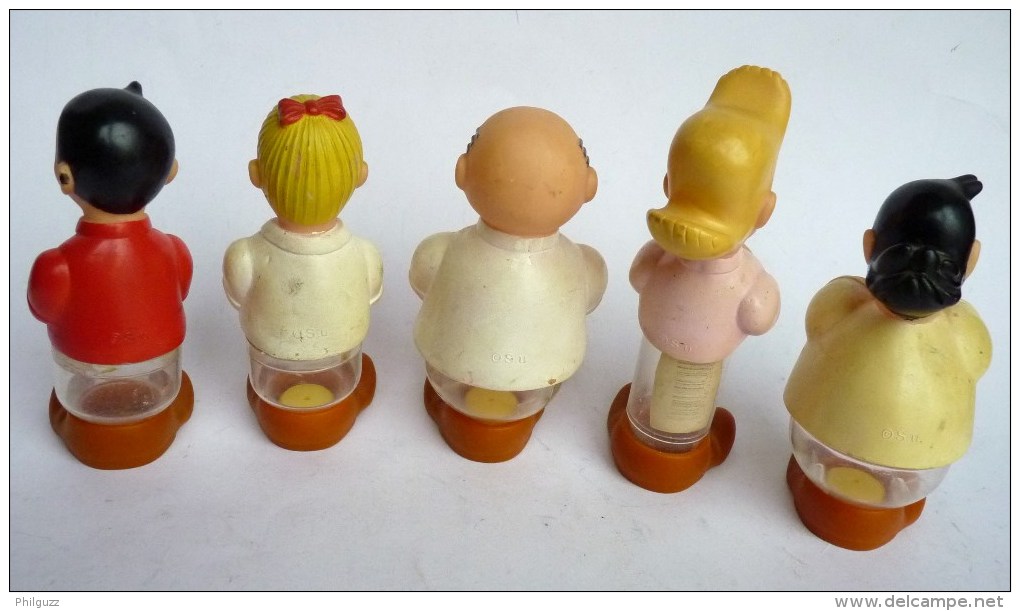 LOT De 5 FIGURINES PUBLICITAIRES BOB ET BOBETTE - Boîtes De Bonbons KIEWIT 1995 - FIGURINE - Vandersteen - Autres & Non Classés