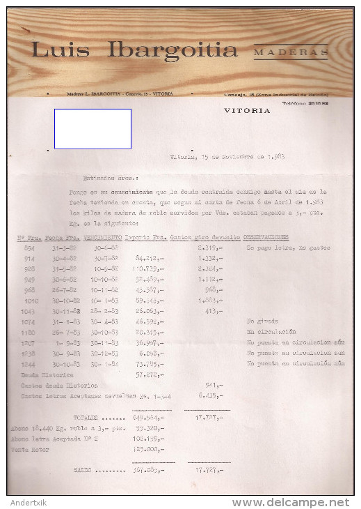 Doc, Correspondencia Ibargoitia, Maderas - Spain