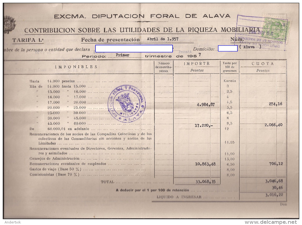 Doc, Con Sello Contribucion Mobiliaria Nº 2 - Non Classificati