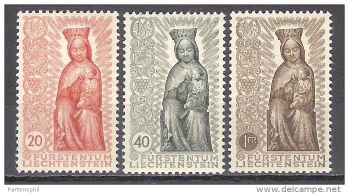 ** 1954 LIECHTENSTEIN ANNO MARIANO MNH (UNIF. 291-93 CAT. € 60,00 - Nuevos