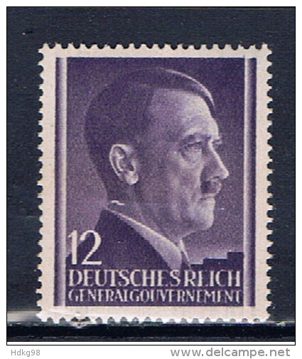 DR Generalgouvernement 1941 Mi 75 Hitler - Occupation 1938-45