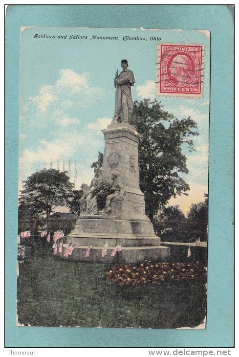 COLUMBUS  -  SOLDIERS  AND  SAILORS  MONUMENT  - 1911  - - Columbus