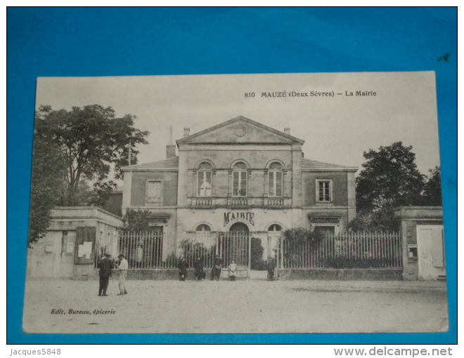 79) Mauzé - N° 810 - La Mairie  - Année 1915 - EDIT - Bureau - Mauze Sur Le Mignon