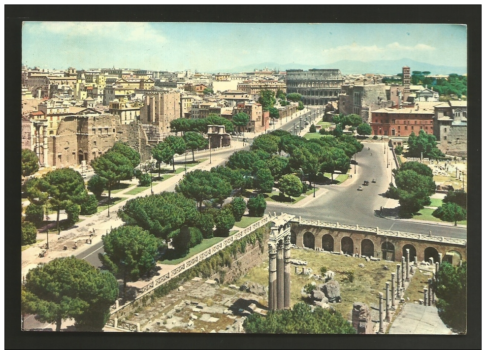 Roma - Città - Via Dei Fori Imperiali - Formato Grande - Viaggiata - Annullo Conferenza Delle Nazioni Unite 1961 - Other & Unclassified