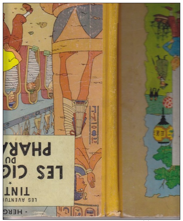 Tintin,les Cigares Du Pharaon,3è Tr.1955  5 Scans - Tintin