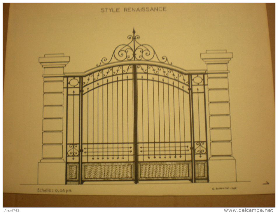 103 Modèles De Ferronnerie Avec Plan. Grilles, Portes, Balcons, Rampes 1967-1969 - Andere Pläne