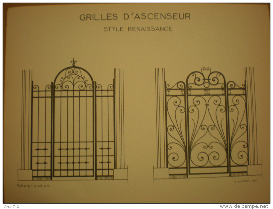 103 Modèles De Ferronnerie Avec Plan. Grilles, Portes, Balcons, Rampes 1967-1969 - Andere Pläne