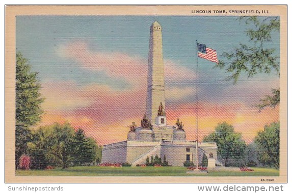 Lincoln Tomb Springfield Illinois 1951 - Springfield – Illinois