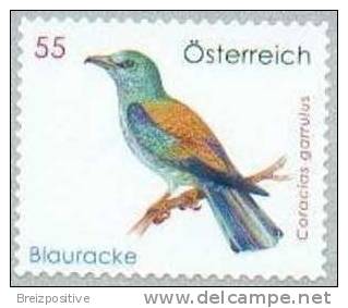 Autriche Austria 2010 - Rollier D´Europe / European Roller - MNH - Songbirds & Tree Dwellers