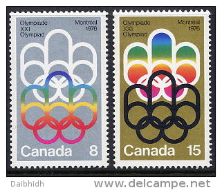 CANADA 1973 Olympic Games, Montreal 1976 I  Set Of 2 MNH / **.  SG 762-63 - Neufs