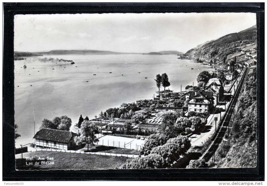 SUISSE LAC DE BIENNE BIEL AM SEE CARTE PHOTO DENTELEE - Andere & Zonder Classificatie