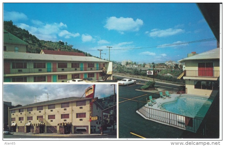 Portland OR Oregon, Caravan Motor Hotel, Lodging, Auto, Motel Sign, C1970s Vintage Postcard - Portland