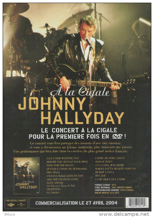 JOHNNY HALLYDAY "J'AI TOUT DONNE" & "A LA CIGALE" BON DE COMMANDE COMME NEUF PORT OFFERT - Varia
