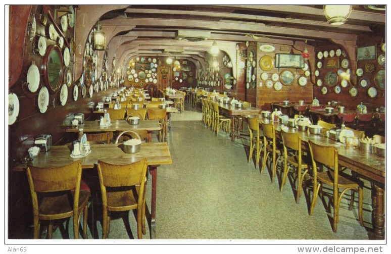Portland OR Oregon, Wachsmuth Oyster Bar Restaurant Interior View, C1960s Vintage Postcard - Portland