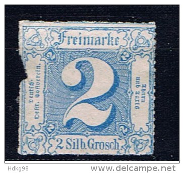 DR Thurn Und Taxis 1862 Mi 30 Mng Ziffermarke - Ungebraucht