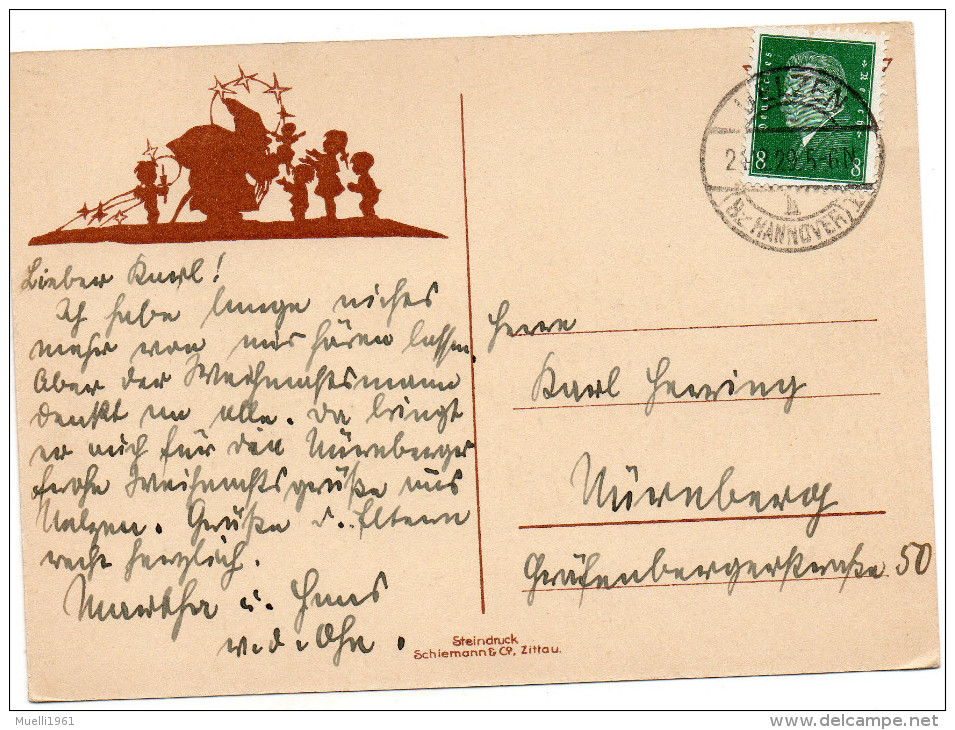 Nr.  749,  AK  Frohe Weihnacht, Silhouette,  Georg Plischke - Silhouetkaarten