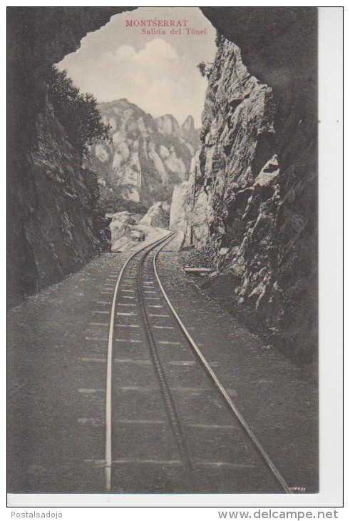 (AKQ5) MONTSERRAT. SALIDA DEL TUNEL DEL FERROCARRIL - Barcelona