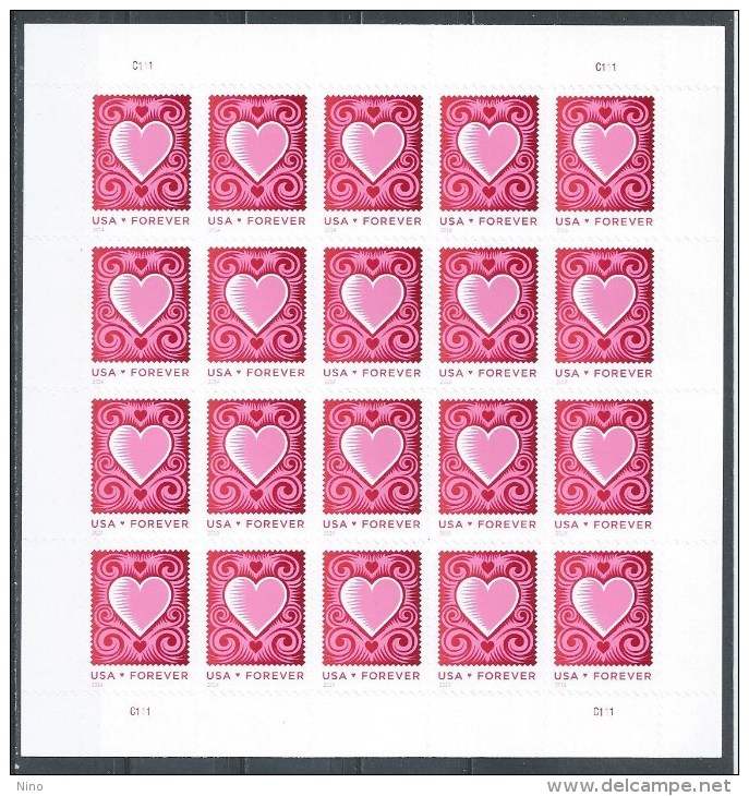 USA. Scott # 4847  MNH Sheet Of 20. Love. 2014 - Sheets