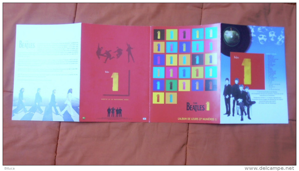 THE BEATLES BON DE COMMANDE/PLAN MEDIA DE "L'album De Leurs 27 Numeros 1" COMME NEUF PORT OFFERT - Varia