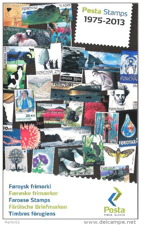 FØROYAR Färöer Feroe Posta Stamps Katalog1975-2013  5-sprachig En 5 Langues In Farbe Color 100 Seiten Pages (13x18cm) - Altri & Non Classificati