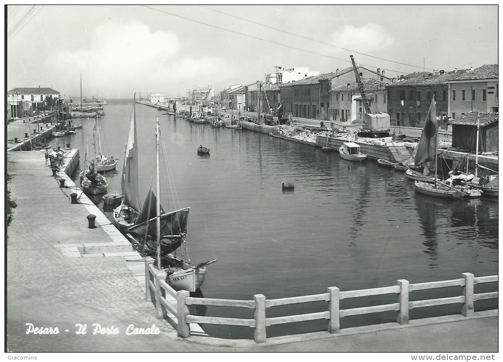 PESARO-IL PORTO CANALE-VIAGGIATA-ANIMATA- - Pesaro