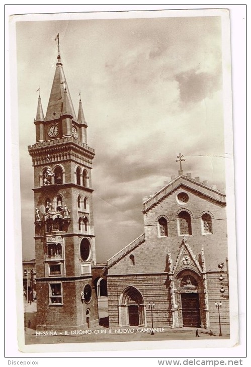 I1746 Messina - Il Duomo Con Il Nuovo Campanile / Viaggiata 1935 - Messina