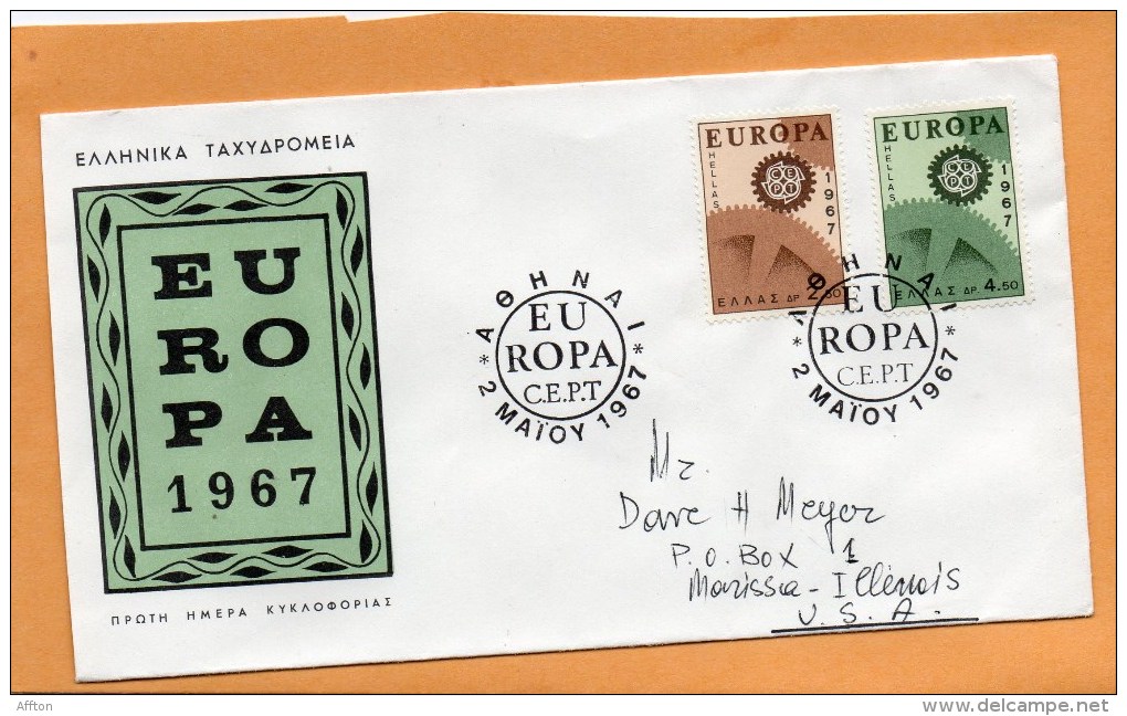 Greece 1967 FDC - FDC