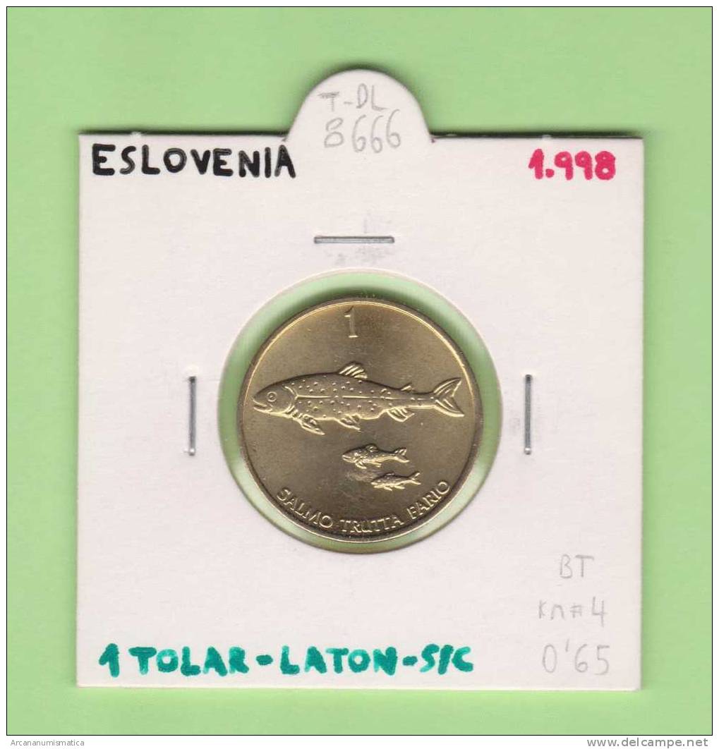 ESLOVENIA   1 TOLAR  1.998  LATON  KM#4   SC/UNC    DL-8666 - Slovénie