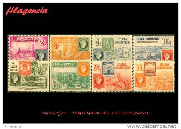 CUBA MINT. 1955-03 CENTENARIO DEL SELLO CUBANO - Neufs